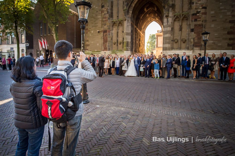 De Dom in Utrecht groepsfoto bruiloft