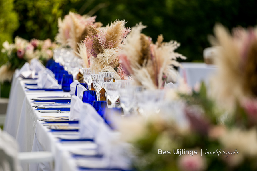 Decoratie dinertafel trouwen Ibiza